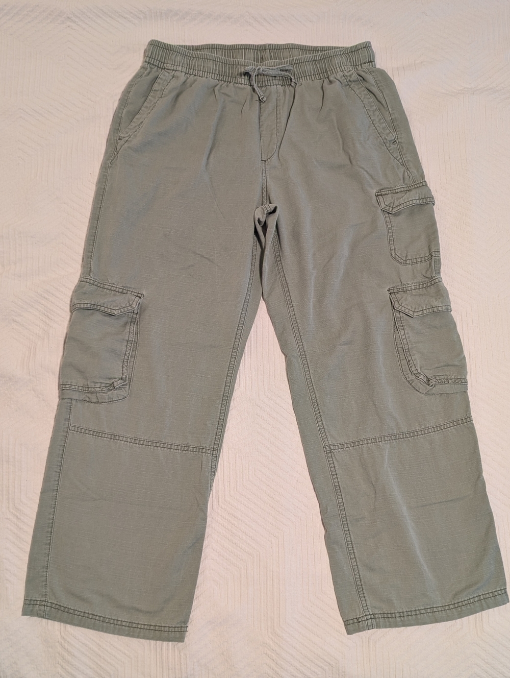 Army Green Lightweight Cotton Pants